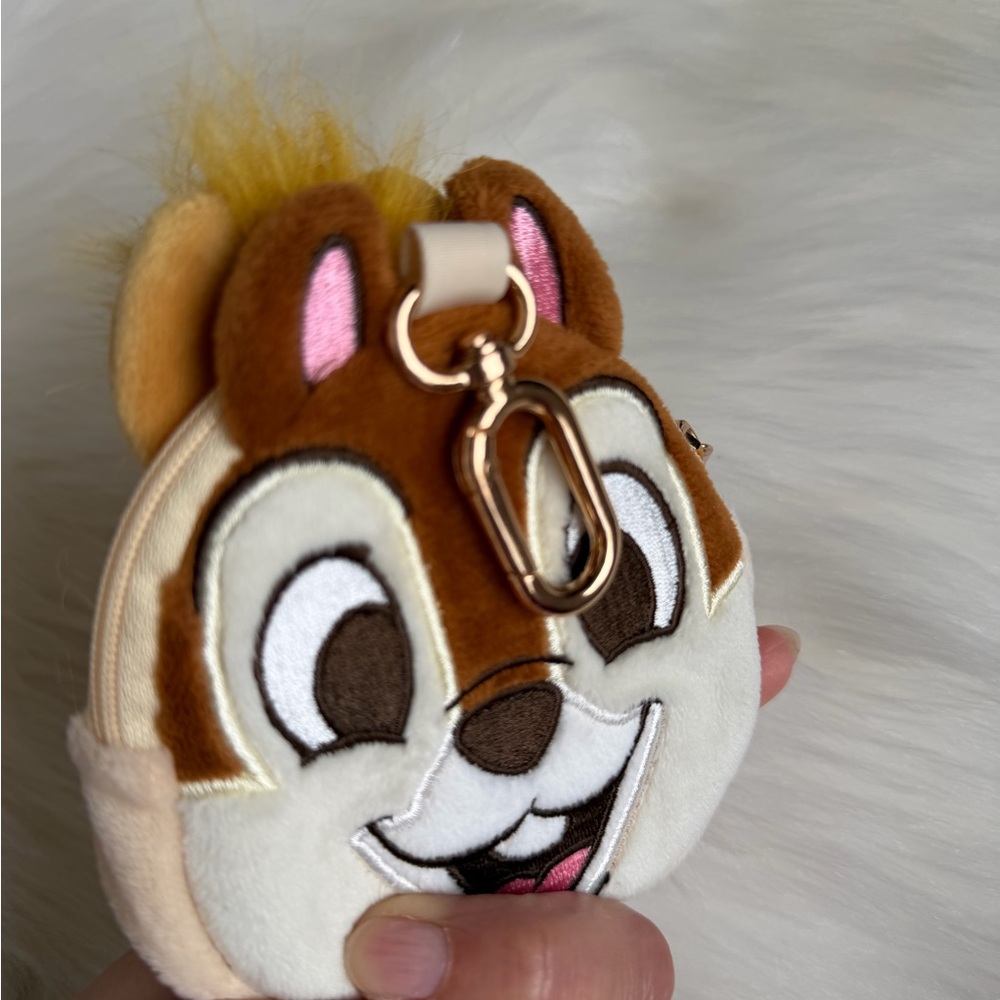 Disney Parks Chip and Dale pouch bag charm Pink - Picture 6 of 7
